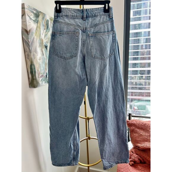 H&M | High-Rise Wide Leg Jeans | 100% Cotton | Size 4 - Picture 2 of 4